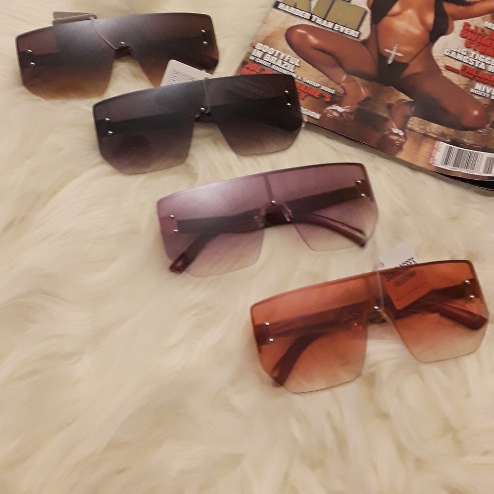🆕️ HP Oversized Square Shield😎 Sunglasses - Picture 5 of 8